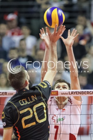  10.01.2016 BERLIN NIEMCY<br />SIATKOWKA MEZCZYZN KWALIFIKACJE DO IGRZYSK OLIMPIJSKICH W BRAZYLII <br />2016 Mens Volleyball European Olympic Qualification Tournament in Berlin<br />MECZ O 3. MIEJSCE - 3RD PLACE MATCH<br />MECZ POLSKA - NIEMCY ( Poland - Germany ) <br />N/Z KAROL KLOS <br /> 