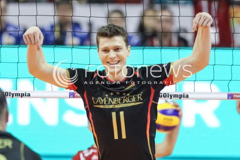  10.01.2016 BERLIN NIEMCY<br />SIATKOWKA MEZCZYZN KWALIFIKACJE DO IGRZYSK OLIMPIJSKICH W BRAZYLII <br />2016 Mens Volleyball European Olympic Qualification Tournament in Berlin<br />MECZ O 3. MIEJSCE - 3RD PLACE MATCH<br />MECZ POLSKA - NIEMCY ( Poland - Germany ) <br />N/Z LUKAS IMMANUEL KAMPA RADOSC EMOCJE SYLWETKA <br /> 