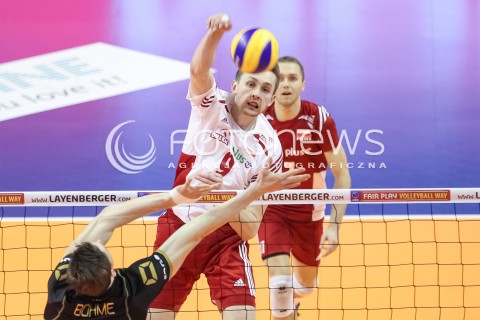  10.01.2016 BERLIN NIEMCY<br />SIATKOWKA MEZCZYZN KWALIFIKACJE DO IGRZYSK OLIMPIJSKICH W BRAZYLII <br />2016 Mens Volleyball European Olympic Qualification Tournament in Berlin<br />MECZ O 3. MIEJSCE - 3RD PLACE MATCH<br />MECZ POLSKA - NIEMCY ( Poland - Germany ) <br />N/Z MATEUSZ BIENIEK <br /> 