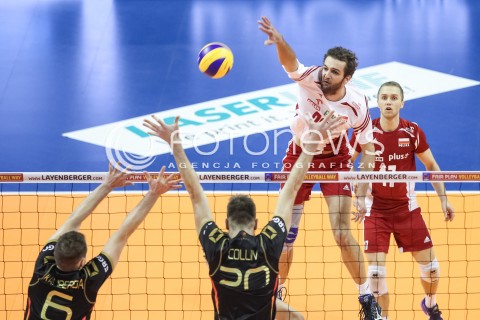  10.01.2016 BERLIN NIEMCY<br />SIATKOWKA MEZCZYZN KWALIFIKACJE DO IGRZYSK OLIMPIJSKICH W BRAZYLII <br />2016 Mens Volleyball European Olympic Qualification Tournament in Berlin<br />MECZ O 3. MIEJSCE - 3RD PLACE MATCH<br />MECZ POLSKA - NIEMCY ( Poland - Germany ) <br />N/Z MATEUSZ MIKA <br /> 