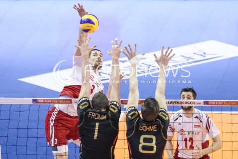  10.01.2016 BERLIN NIEMCY<br />SIATKOWKA MEZCZYZN KWALIFIKACJE DO IGRZYSK OLIMPIJSKICH W BRAZYLII <br />2016 Mens Volleyball European Olympic Qualification Tournament in Berlin<br />MECZ O 3. MIEJSCE - 3RD PLACE MATCH<br />MECZ POLSKA - NIEMCY ( Poland - Germany ) <br />N/Z DAWID KONARSKI <br /> 