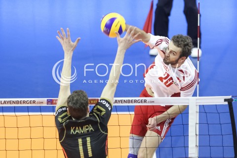  10.01.2016 BERLIN NIEMCY<br />SIATKOWKA MEZCZYZN KWALIFIKACJE DO IGRZYSK OLIMPIJSKICH W BRAZYLII <br />2016 Mens Volleyball European Olympic Qualification Tournament in Berlin<br />MECZ O 3. MIEJSCE - 3RD PLACE MATCH<br />MECZ POLSKA - NIEMCY ( Poland - Germany ) <br />N/Z MATEUSZ MIKA <br /> 