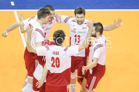  10.01.2016 BERLIN NIEMCY<br />SIATKOWKA MEZCZYZN KWALIFIKACJE DO IGRZYSK OLIMPIJSKICH W BRAZYLII <br />2016 Mens Volleyball European Olympic Qualification Tournament in Berlin<br />MECZ O 3. MIEJSCE - 3RD PLACE MATCH<br />MECZ POLSKA - NIEMCY ( Poland - Germany ) <br />N/Z MICHAL KUBIAK RADOSC EMOCJE <br /> 