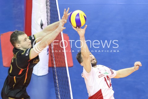  10.01.2016 BERLIN NIEMCY<br />SIATKOWKA MEZCZYZN KWALIFIKACJE DO IGRZYSK OLIMPIJSKICH W BRAZYLII <br />2016 Mens Volleyball European Olympic Qualification Tournament in Berlin<br />MECZ O 3. MIEJSCE - 3RD PLACE MATCH<br />MECZ POLSKA - NIEMCY ( Poland - Germany ) <br />N/Z GRZEGORZ LOMACZ DENYS KALIBERDA <br /> 