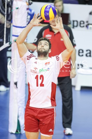 10.01.2016 BERLIN NIEMCY<br />SIATKOWKA MEZCZYZN KWALIFIKACJE DO IGRZYSK OLIMPIJSKICH W BRAZYLII <br />2016 Mens Volleyball European Olympic Qualification Tournament in Berlin<br />MECZ O 3. MIEJSCE - 3RD PLACE MATCH<br />MECZ POLSKA - NIEMCY ( Poland - Germany ) <br />N/Z GRZEGORZ LOMACZ SYLWETKA <br /> 