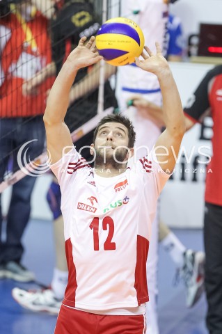  10.01.2016 BERLIN NIEMCY<br />SIATKOWKA MEZCZYZN KWALIFIKACJE DO IGRZYSK OLIMPIJSKICH W BRAZYLII <br />2016 Mens Volleyball European Olympic Qualification Tournament in Berlin<br />MECZ O 3. MIEJSCE - 3RD PLACE MATCH<br />MECZ POLSKA - NIEMCY ( Poland - Germany ) <br />N/Z GRZEGORZ LOMACZ SYLWETKA <br /> 
