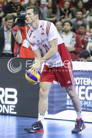  10.01.2016 BERLIN NIEMCY<br />SIATKOWKA MEZCZYZN KWALIFIKACJE DO IGRZYSK OLIMPIJSKICH W BRAZYLII <br />2016 Mens Volleyball European Olympic Qualification Tournament in Berlin<br />MECZ O 3. MIEJSCE - 3RD PLACE MATCH<br />MECZ POLSKA - NIEMCY ( Poland - Germany ) <br />N/Z RAFAL BUSZEK SYLWETKA <br /> 