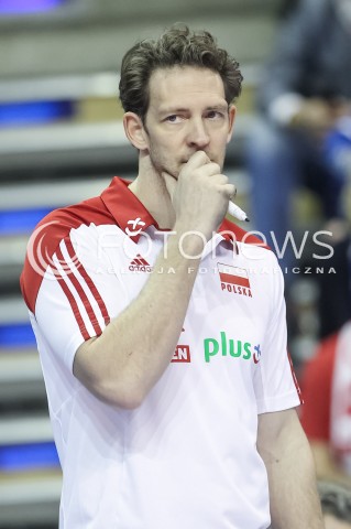  10.01.2016 BERLIN NIEMCY<br />SIATKOWKA MEZCZYZN KWALIFIKACJE DO IGRZYSK OLIMPIJSKICH W BRAZYLII <br />2016 Mens Volleyball European Olympic Qualification Tournament in Berlin<br />MECZ O 3. MIEJSCE - 3RD PLACE MATCH<br />MECZ POLSKA - NIEMCY ( Poland - Germany ) <br />N/Z STEPHANE ANTIGA - I TRENER ( HEAD COACH ) SYLWETKA <br /> 