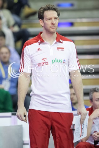  10.01.2016 BERLIN NIEMCY<br />SIATKOWKA MEZCZYZN KWALIFIKACJE DO IGRZYSK OLIMPIJSKICH W BRAZYLII <br />2016 Mens Volleyball European Olympic Qualification Tournament in Berlin<br />MECZ O 3. MIEJSCE - 3RD PLACE MATCH<br />MECZ POLSKA - NIEMCY ( Poland - Germany ) <br />N/Z STEPHANE ANTIGA - I TRENER ( HEAD COACH ) SYLWETKA <br /> 