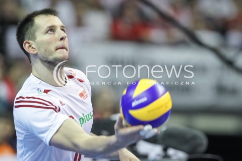  10.01.2016 BERLIN NIEMCY<br />SIATKOWKA MEZCZYZN KWALIFIKACJE DO IGRZYSK OLIMPIJSKICH W BRAZYLII <br />2016 Mens Volleyball European Olympic Qualification Tournament in Berlin<br />MECZ O 3. MIEJSCE - 3RD PLACE MATCH<br />MECZ POLSKA - NIEMCY ( Poland - Germany ) <br />N/Z BARTOSZ KUREK SYLWETKA <br /> 