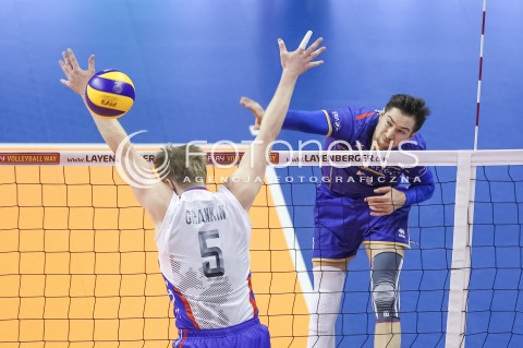  10.01.2016 BERLIN NIEMCY<br />SIATKOWKA MEZCZYZN KWALIFIKACJE DO IGRZYSK OLIMPIJSKICH W BRAZYLII <br />2016 Mens Volleyball European Olympic Qualification Tournament in Berlin<br />MECZ O 1. MIEJSCE I AWANS DO RIO - FINAL<br />MECZ FRANCJA - ROSJA ( France - Russia ) <br />N/Z KEVIN TILLIE <br /> 