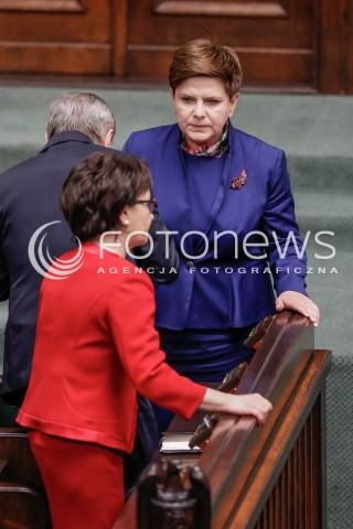  13.01.2016 WARSZAWA SEJM<br />POSIEDZENIE SEJMU VIII KADENCJI<br />N/Z PREMIER BEATA SZYDLO<br /> 