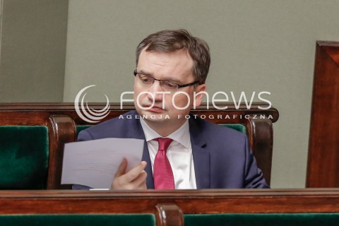 13.01.2016 WARSZAWA SEJM<br />POSIEDZENIE SEJMU VIII KADENCJI<br />N/Z ZBIGNIEW ZIOBRO<br /> 