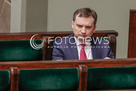  13.01.2016 WARSZAWA SEJM<br />POSIEDZENIE SEJMU VIII KADENCJI<br />N/Z ZBIGNIEW ZIOBRO<br /> 