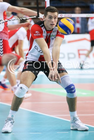  13.01.2016 RZESZOW<br />SIATKOWKA PLUSLIGA 2015/2016 MEN VOLLEYBALL POLAND POLISH PLUS LIGA LEAGUE SEASON 2015/2016<br />MECZ ASSECO RESOVIA RZESZOW - EFFECTOR KIELCE <br />N/Z THOMAS JAESCHKE SYLWETKA <br /> 