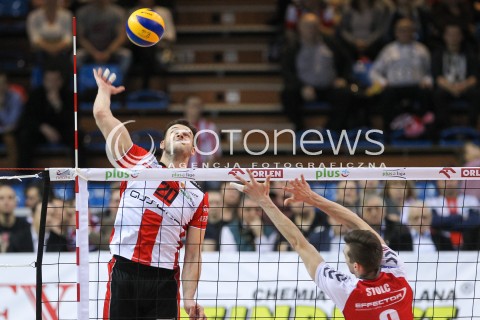 13.01.2016 RZESZOW<br />SIATKOWKA PLUSLIGA 2015/2016 MEN VOLLEYBALL POLAND POLISH PLUS LIGA LEAGUE SEASON 2015/2016<br />MECZ ASSECO RESOVIA RZESZOW - EFFECTOR KIELCE <br />N/Z DOMINIK WITCZAK <br /> 