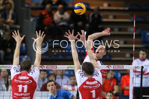  13.01.2016 RZESZOW<br />SIATKOWKA PLUSLIGA 2015/2016 MEN VOLLEYBALL POLAND POLISH PLUS LIGA LEAGUE SEASON 2015/2016<br />MECZ ASSECO RESOVIA RZESZOW - EFFECTOR KIELCE <br />N/Z OLIEG ACHREM ( ALEH AKHREM ) <br /> 