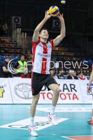  13.01.2016 RZESZOW<br />SIATKOWKA PLUSLIGA 2015/2016 MEN VOLLEYBALL POLAND POLISH PLUS LIGA LEAGUE SEASON 2015/2016<br />MECZ ASSECO RESOVIA RZESZOW - EFFECTOR KIELCE <br />N/Z BARTOSZ KUREK SYLWETKA <br /> 