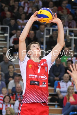  13.01.2016 RZESZOW<br />SIATKOWKA PLUSLIGA 2015/2016 MEN VOLLEYBALL POLAND POLISH PLUS LIGA LEAGUE SEASON 2015/2016<br />MECZ ASSECO RESOVIA RZESZOW - EFFECTOR KIELCE <br />N/Z MICHAL KEDZIERSKI SYLWETKA <br /> 