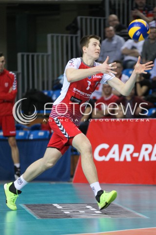  13.01.2016 RZESZOW<br />SIATKOWKA PLUSLIGA 2015/2016 MEN VOLLEYBALL POLAND POLISH PLUS LIGA LEAGUE SEASON 2015/2016<br />MECZ ASSECO RESOVIA RZESZOW - EFFECTOR KIELCE <br />N/Z MICHAL KEDZIERSKI SYLWETKA<br /> 
