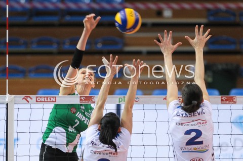  14.01.2016 RZESZOW<br />SIATKOWKA ORLEN LIGA 2015/2016 WOMEN VOLLEYBALL POLAND POLISH ORLENLIGA LEAGUE SEASON 2015/2016<br />MECZ DEVELOPRES SKYRES RZESZOW - IMPEL WROCLAW<br />N/Z JOANNA KACZOR <br /> 