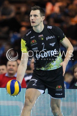  16.01.2016 RZESZOW<br />SIATKOWKA PLUSLIGA 2015/2016 MEN VOLLEYBALL POLAND POLISH PLUS LIGA LEAGUE SEASON 2015/2016<br />MECZ ASSECO RESOVIA RZESZOW - LOTOS TREFL GDANSK <br />N/Z WOJCIECH GRZYB SYLWETKA <br /> 