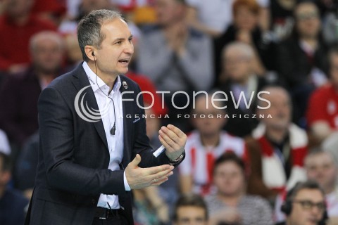  16.01.2016 RZESZOW<br />SIATKOWKA PLUSLIGA 2015/2016 MEN VOLLEYBALL POLAND POLISH PLUS LIGA LEAGUE SEASON 2015/2016<br />MECZ ASSECO RESOVIA RZESZOW - LOTOS TREFL GDANSK <br />N/Z ANDRZEJ KOWAL - I TRENER ( HEAD COACH ) SYLWETKA <br /> 