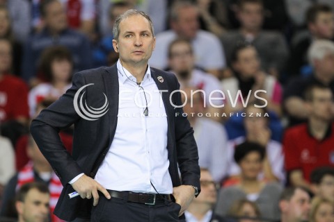  16.01.2016 RZESZOW<br />SIATKOWKA PLUSLIGA 2015/2016 MEN VOLLEYBALL POLAND POLISH PLUS LIGA LEAGUE SEASON 2015/2016<br />MECZ ASSECO RESOVIA RZESZOW - LOTOS TREFL GDANSK <br />N/Z ANDRZEJ KOWAL - I TRENER ( HEAD COACH ) SYLWETKA <br /> 