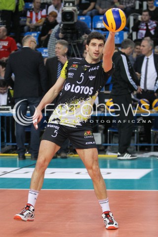  16.01.2016 RZESZOW<br />SIATKOWKA PLUSLIGA 2015/2016 MEN VOLLEYBALL POLAND POLISH PLUS LIGA LEAGUE SEASON 2015/2016<br />MECZ ASSECO RESOVIA RZESZOW - LOTOS TREFL GDANSK <br />N/Z MARCO FALASCHI SYLWETKA <br /> 