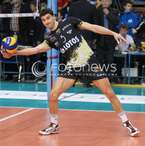  16.01.2016 RZESZOW<br />SIATKOWKA PLUSLIGA 2015/2016 MEN VOLLEYBALL POLAND POLISH PLUS LIGA LEAGUE SEASON 2015/2016<br />MECZ ASSECO RESOVIA RZESZOW - LOTOS TREFL GDANSK <br />N/Z MARCO FALASCHI SYLWETKA <br /> 
