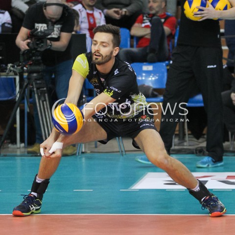  16.01.2016 RZESZOW<br />SIATKOWKA PLUSLIGA 2015/2016 MEN VOLLEYBALL POLAND POLISH PLUS LIGA LEAGUE SEASON 2015/2016<br />MECZ ASSECO RESOVIA RZESZOW - LOTOS TREFL GDANSK <br />N/Z BARTOSZ GAWRYSZEWSKI SYLWETKA <br /> 