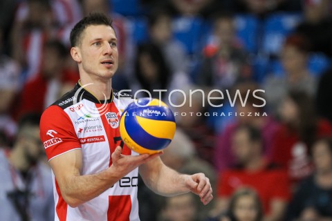  16.01.2016 RZESZOW<br />SIATKOWKA PLUSLIGA 2015/2016 MEN VOLLEYBALL POLAND POLISH PLUS LIGA LEAGUE SEASON 2015/2016<br />MECZ ASSECO RESOVIA RZESZOW - LOTOS TREFL GDANSK <br />N/Z OLIEG ACHREM ( ALEH AKHREM ) SYLWETKA <br /> 