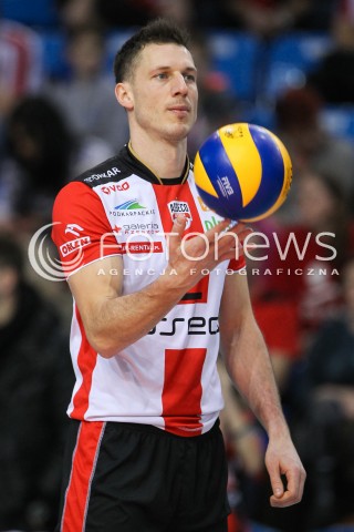  16.01.2016 RZESZOW<br />SIATKOWKA PLUSLIGA 2015/2016 MEN VOLLEYBALL POLAND POLISH PLUS LIGA LEAGUE SEASON 2015/2016<br />MECZ ASSECO RESOVIA RZESZOW - LOTOS TREFL GDANSK <br />N/Z OLIEG ACHREM ( ALEH AKHREM ) SYLWETKA <br /> 