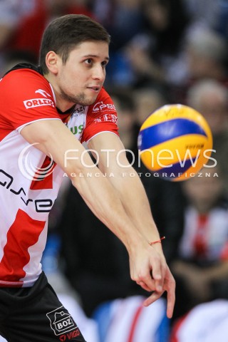  16.01.2016 RZESZOW<br />SIATKOWKA PLUSLIGA 2015/2016 MEN VOLLEYBALL POLAND POLISH PLUS LIGA LEAGUE SEASON 2015/2016<br />MECZ ASSECO RESOVIA RZESZOW - LOTOS TREFL GDANSK <br />N/Z NIKOLAY PENCHEV ( NIKOLAJ PENCZEW ) SYLWETKA <br /> 