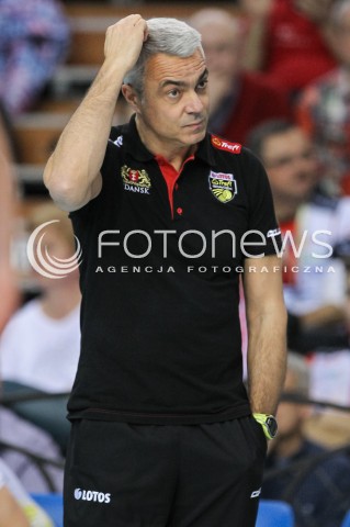  16.01.2016 RZESZOW<br />SIATKOWKA PLUSLIGA 2015/2016 MEN VOLLEYBALL POLAND POLISH PLUS LIGA LEAGUE SEASON 2015/2016<br />MECZ ASSECO RESOVIA RZESZOW - LOTOS TREFL GDANSK <br />N/Z ANDREA ANASTASI - I TRENER ( HEAD COACH ) SYLWETKA <br /> 