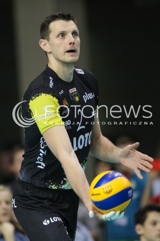  16.01.2016 RZESZOW<br />SIATKOWKA PLUSLIGA 2015/2016 MEN VOLLEYBALL POLAND POLISH PLUS LIGA LEAGUE SEASON 2015/2016<br />MECZ ASSECO RESOVIA RZESZOW - LOTOS TREFL GDANSK <br />N/Z WOJCIECH GRZYB SYLWETKA <br /> 
