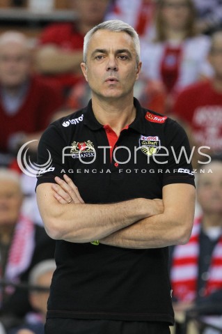  16.01.2016 RZESZOW<br />SIATKOWKA PLUSLIGA 2015/2016 MEN VOLLEYBALL POLAND POLISH PLUS LIGA LEAGUE SEASON 2015/2016<br />MECZ ASSECO RESOVIA RZESZOW - LOTOS TREFL GDANSK <br />N/Z ANDREA ANASTASI - I TRENER ( HEAD COACH ) SYLWETKA <br /> 
