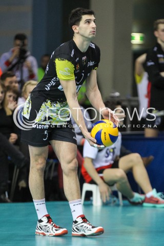  16.01.2016 RZESZOW<br />SIATKOWKA PLUSLIGA 2015/2016 MEN VOLLEYBALL POLAND POLISH PLUS LIGA LEAGUE SEASON 2015/2016<br />MECZ ASSECO RESOVIA RZESZOW - LOTOS TREFL GDANSK <br />N/Z MARCO FALASCHI SYLWETKA <br /> 