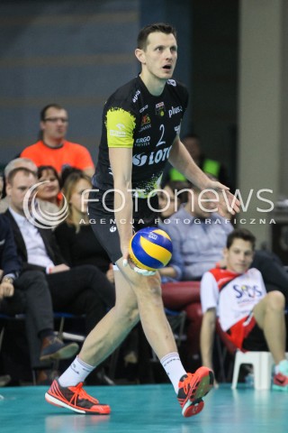  16.01.2016 RZESZOW<br />SIATKOWKA PLUSLIGA 2015/2016 MEN VOLLEYBALL POLAND POLISH PLUS LIGA LEAGUE SEASON 2015/2016<br />MECZ ASSECO RESOVIA RZESZOW - LOTOS TREFL GDANSK <br />N/Z WOJCIECH GRZYB SYLWETKA <br /> 