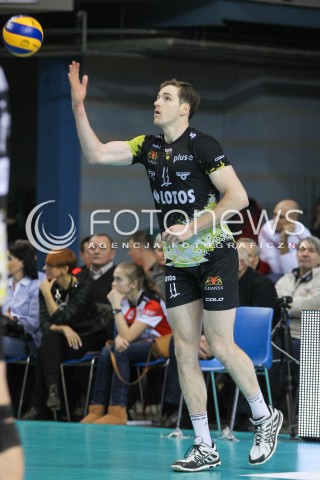  16.01.2016 RZESZOW<br />SIATKOWKA PLUSLIGA 2015/2016 MEN VOLLEYBALL POLAND POLISH PLUS LIGA LEAGUE SEASON 2015/2016<br />MECZ ASSECO RESOVIA RZESZOW - LOTOS TREFL GDANSK <br />N/Z MURPHY TROY SYLWETKA <br /> 
