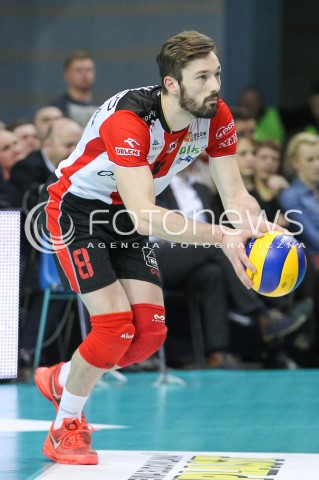  16.01.2016 RZESZOW<br />SIATKOWKA PLUSLIGA 2015/2016 MEN VOLLEYBALL POLAND POLISH PLUS LIGA LEAGUE SEASON 2015/2016<br />MECZ ASSECO RESOVIA RZESZOW - LOTOS TREFL GDANSK <br />N/Z JULIEN LYNEEL SYLWETKA <br /> 