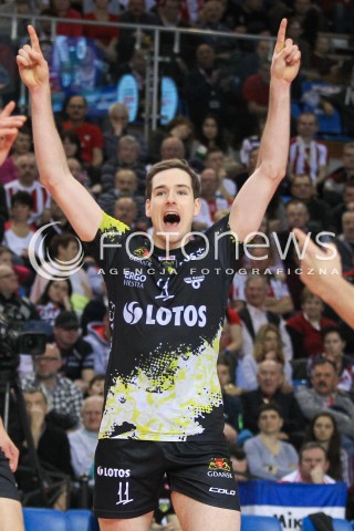  16.01.2016 RZESZOW<br />SIATKOWKA PLUSLIGA 2015/2016 MEN VOLLEYBALL POLAND POLISH PLUS LIGA LEAGUE SEASON 2015/2016<br />MECZ ASSECO RESOVIA RZESZOW - LOTOS TREFL GDANSK <br />N/Z MURPHY TROY SYLWETKA RADOSC EMOCJE <br /> 