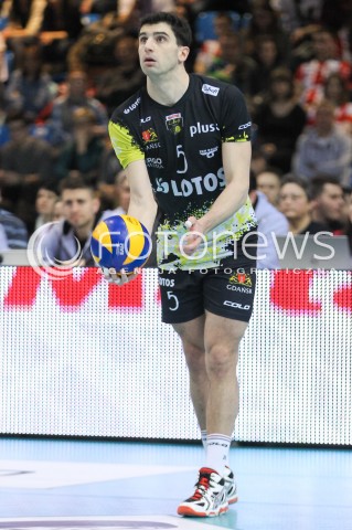  16.01.2016 RZESZOW<br />SIATKOWKA PLUSLIGA 2015/2016 MEN VOLLEYBALL POLAND POLISH PLUS LIGA LEAGUE SEASON 2015/2016<br />MECZ ASSECO RESOVIA RZESZOW - LOTOS TREFL GDANSK <br />N/Z MARCO FALASCHI SYLWETKA <br /> 
