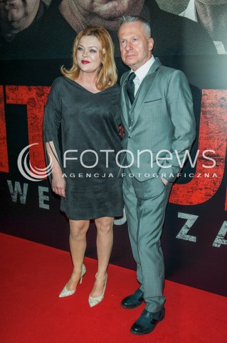  22.01.2016 WARSZAWA<br />PREMIERA FILMU PITBULL NOWE PORZADKI<br />N/Z BOGUSLAW LINDA BEATA KAWKA<br /> 