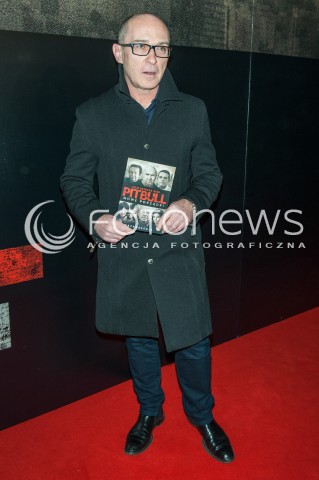  22.01.2016 WARSZAWA<br />PREMIERA FILMU PITBULL NOWE PORZADKI<br />N/Z ANDRZEJ KRZYWY<br /> 