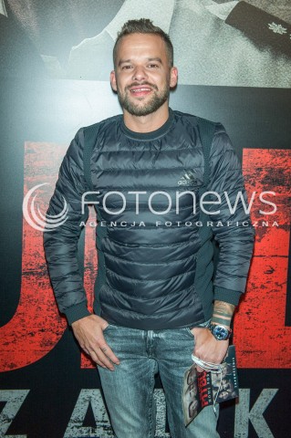  22.01.2016 WARSZAWA<br />PREMIERA FILMU PITBULL NOWE PORZADKI<br />N/Z MICHAL PIROG<br /> 