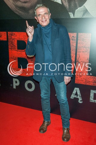  22.01.2016 WARSZAWA<br />PREMIERA FILMU PITBULL NOWE PORZADKI<br />N/Z MICHAL KULA<br /> 