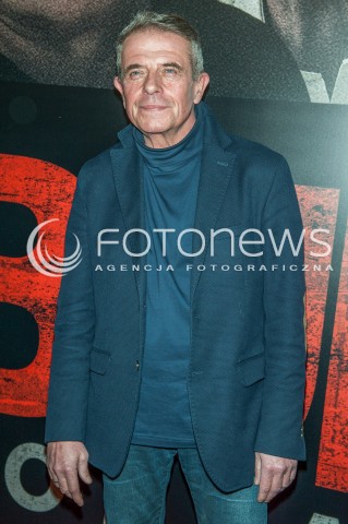  22.01.2016 WARSZAWA<br />PREMIERA FILMU PITBULL NOWE PORZADKI<br />N/Z MICHAL KULA<br /> 