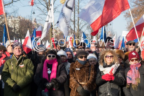 Protest Komitetu Obrony Demokracji w Warszawie