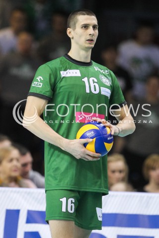  23.01.2016 RZESZOW<br />SIATKOWKA PLUSLIGA 2015/2016 MEN VOLLEYBALL POLAND POLISH PLUS LIGA LEAGUE SEASON 2015/2016<br />MECZ ASSECO RESOVIA RZESZOW - AZS CZESTOCHOWA <br />N/Z MATEJ PATAK SYLWETKA <br /> 